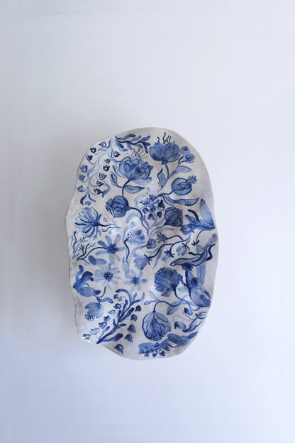 Roman Fruit Platter with wild flowers