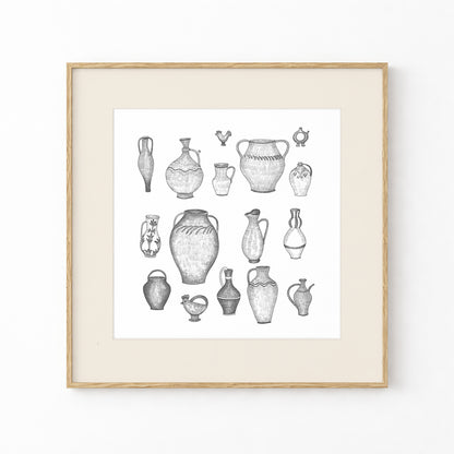 Ceramic Art Print, Tale ink Series