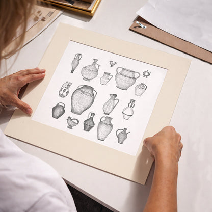 Ceramic Art Print, Tale ink Series