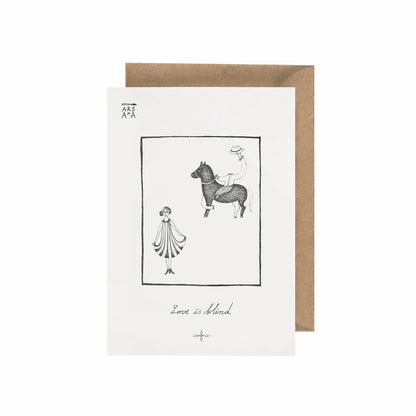Love & Romance Postcard, Love Is Blind, A6, with Envelope