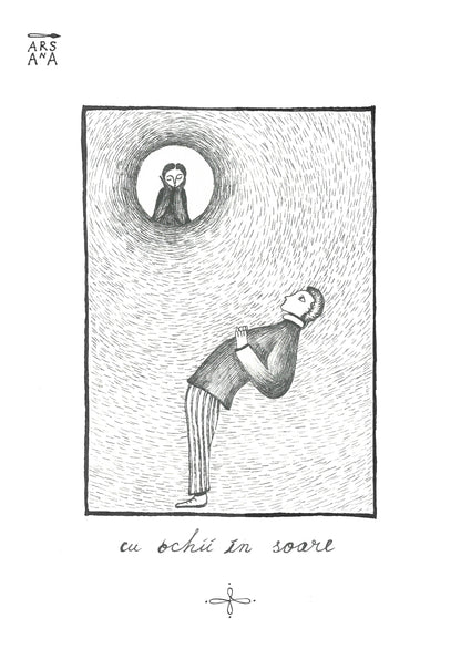 Single Illustrated Postcard, Collection of Romanian Proverbs