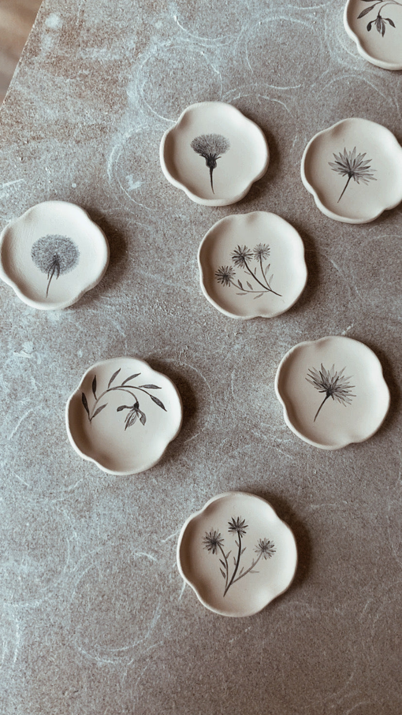 Porcelain Earrings. 12 Months Collection
