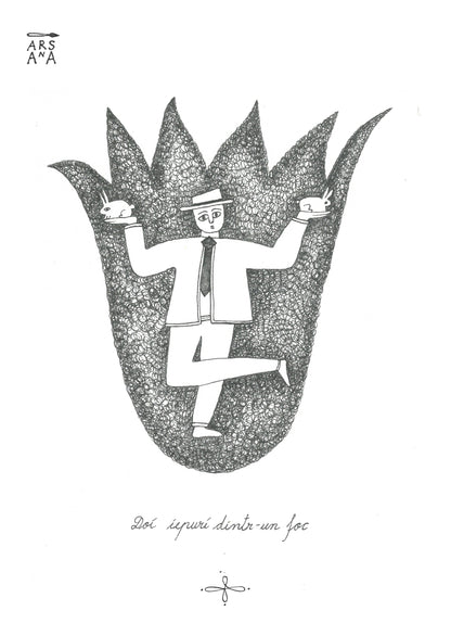 Single Illustrated Postcard, Collection of Romanian Proverbs