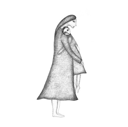 Art Print Mama și copilul