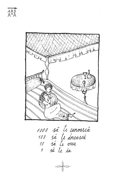 Single Illustrated Postcard, Collection of Romanian Proverbs