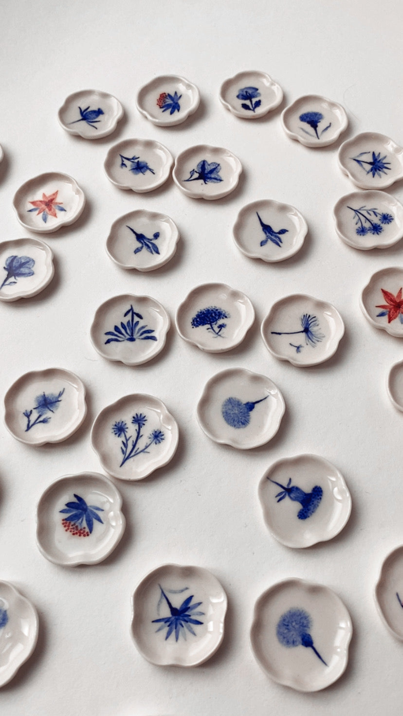 Porcelain Earrings. 12 Months Collection