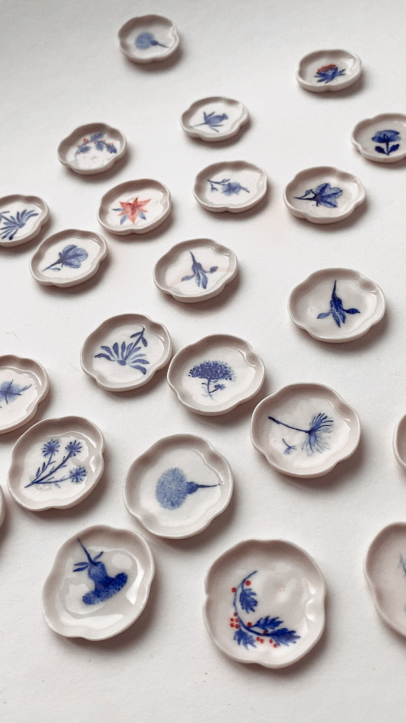 Porcelain Earrings. 12 Months Collection