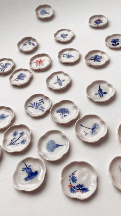 Porcelain Earrings. 12 Months Collection