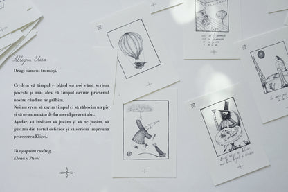 Illustrated invitation, set of 10