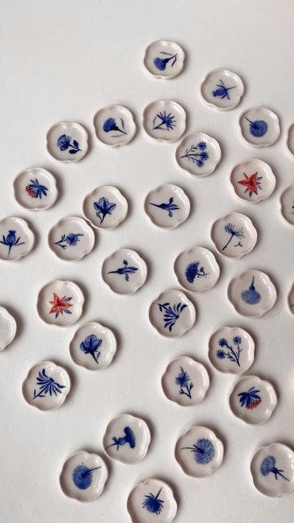 Porcelain Earrings. 12 Months Collection