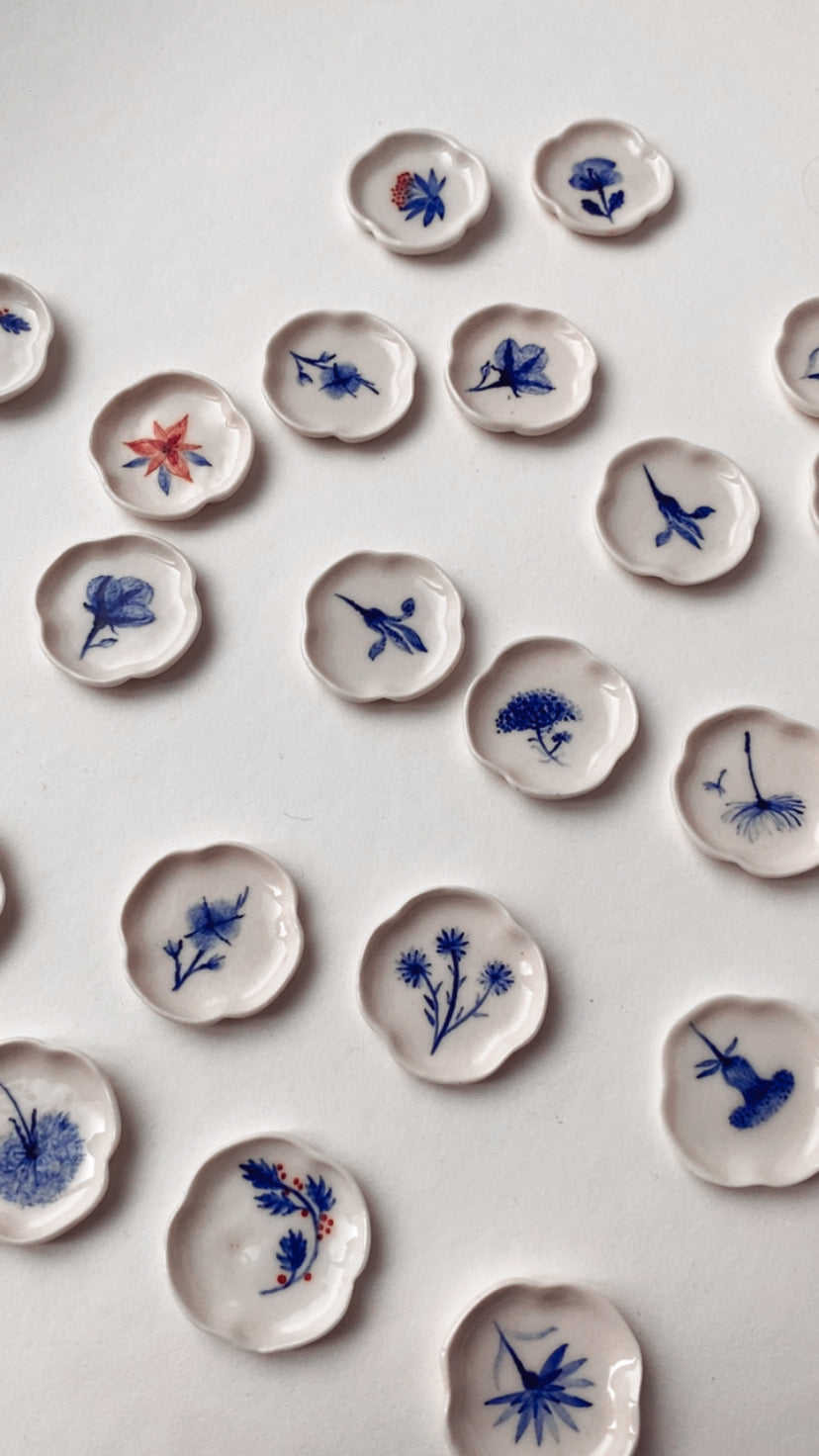 Porcelain Earrings. 12 Months Collection