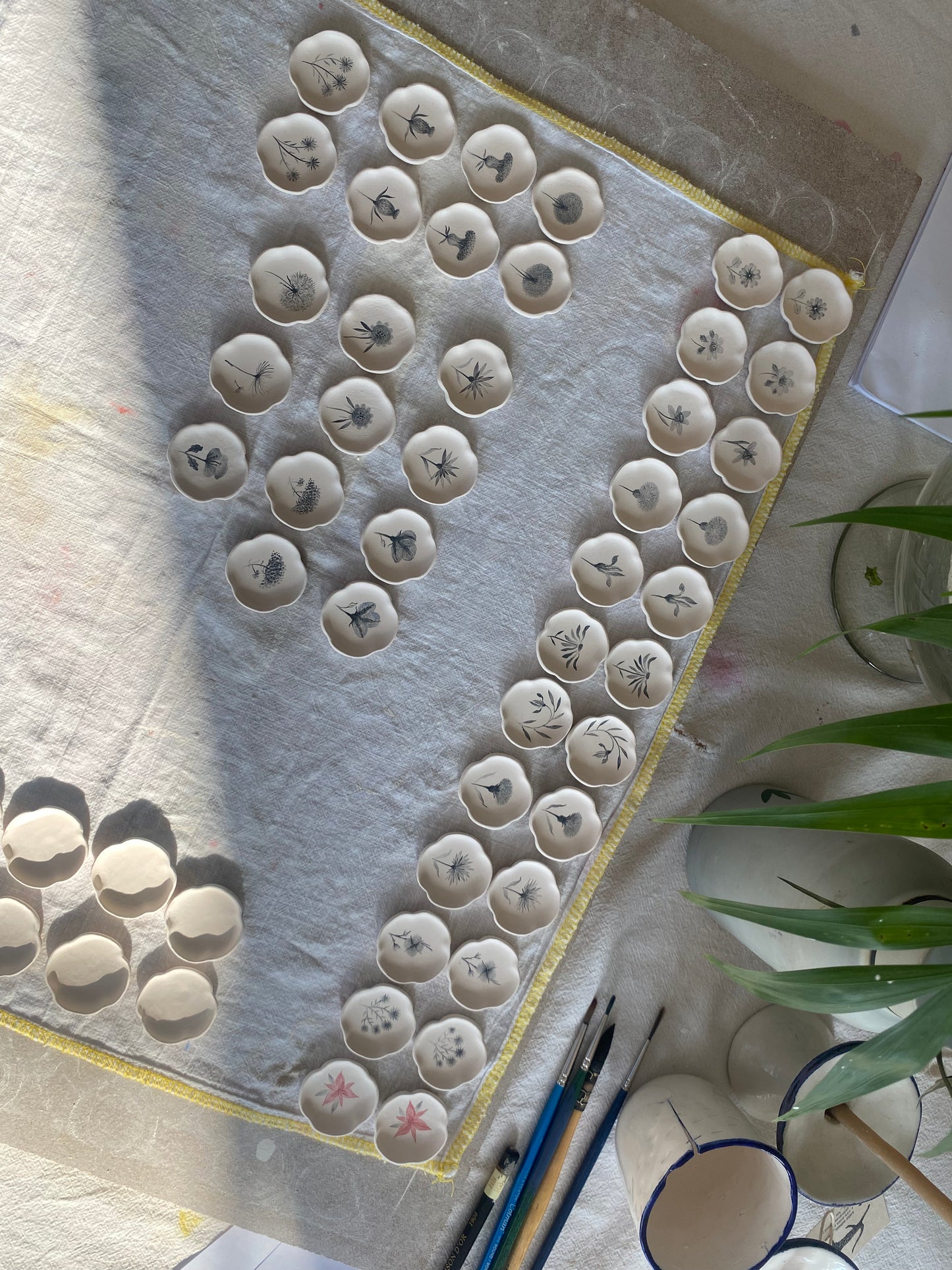 Porcelain Earrings. 12 Months Collection