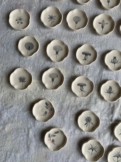 Porcelain Earrings. 12 Months Collection