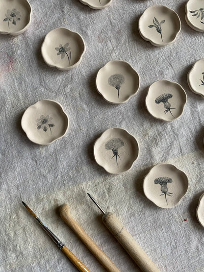 Porcelain Earrings. 12 Months Collection