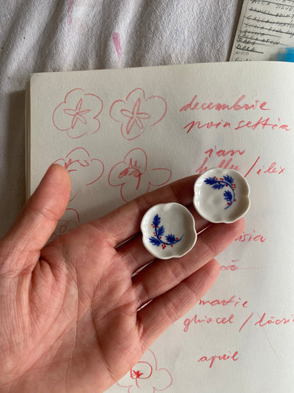 Porcelain Earrings. 12 Months Collection