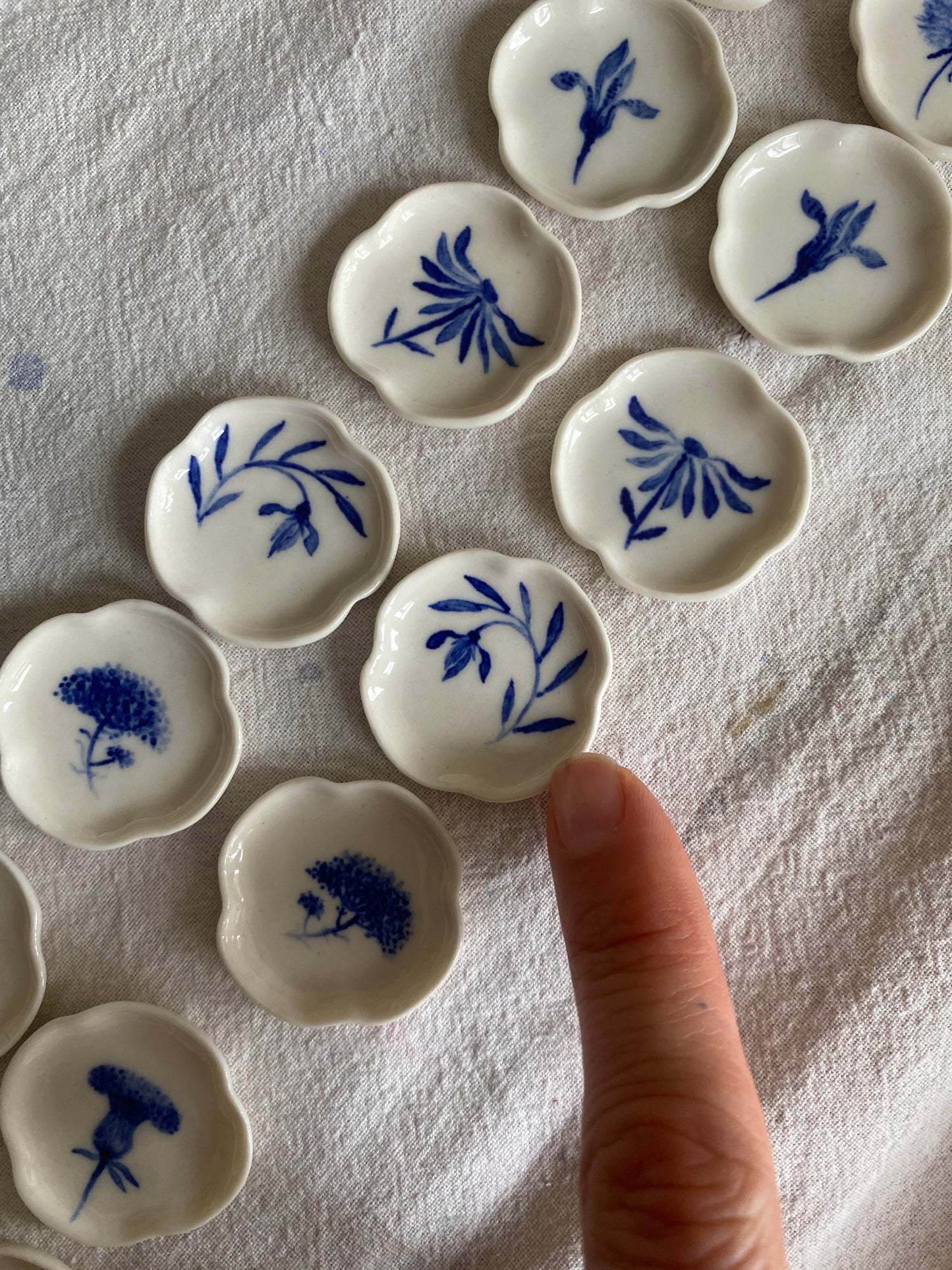 Porcelain Earrings. 12 Months Collection