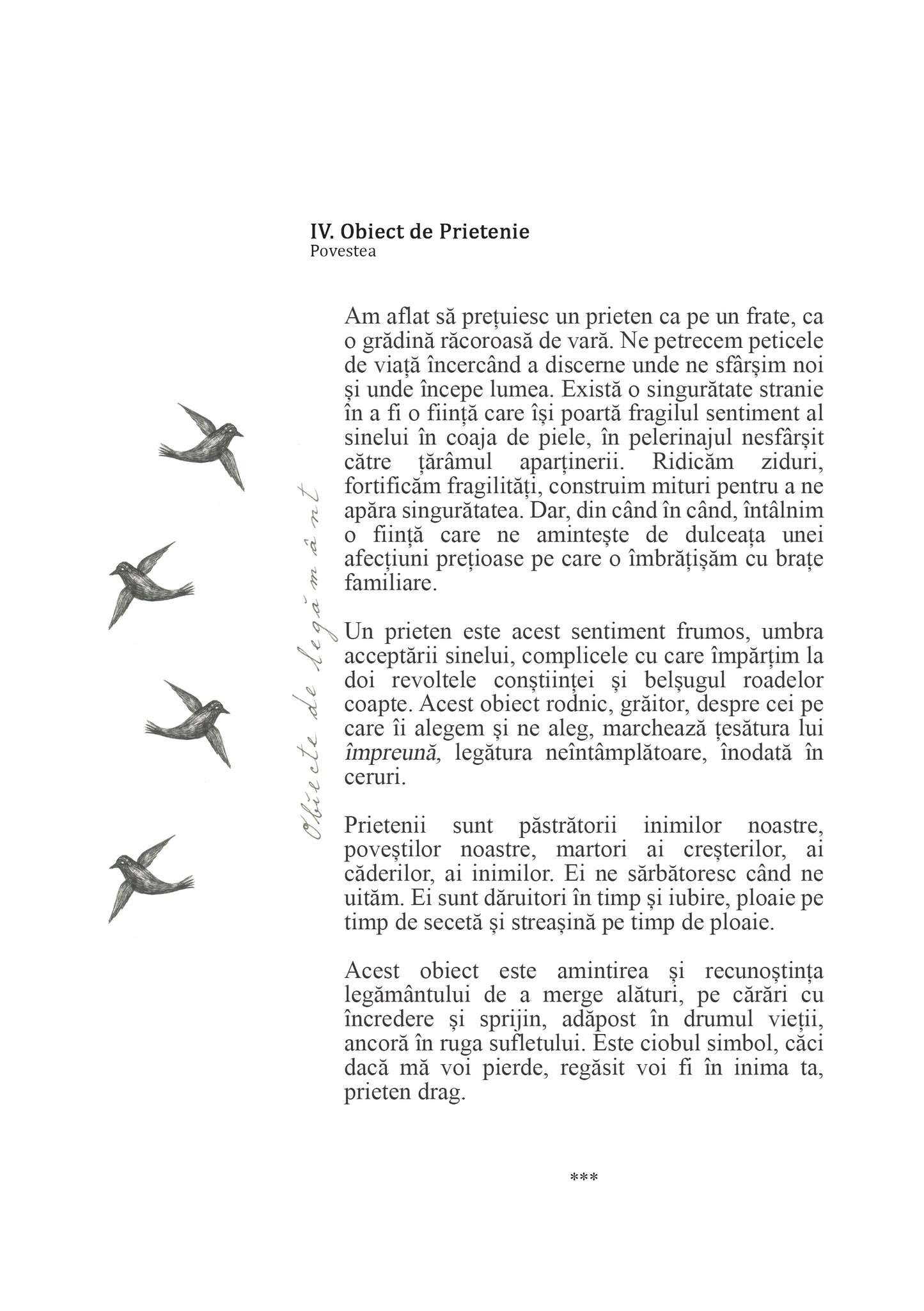 IV. Object of Friendship, Objects of Covenant Collection