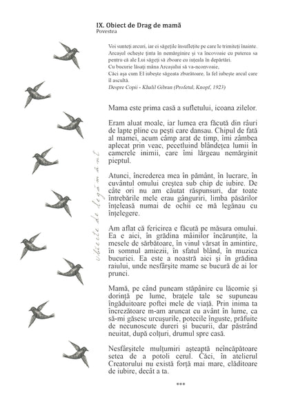 IX. Object of Motherly Love, Objects of Covenant Collection