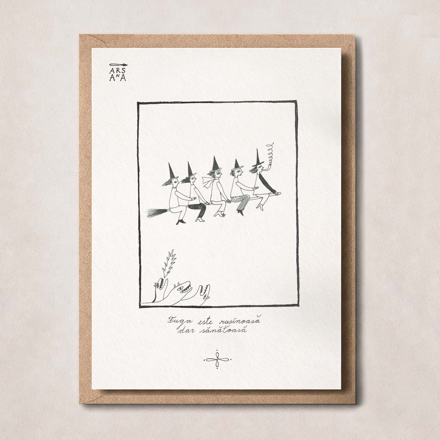 Fuga este rușinoasă, dar sănătoasă, Colecția Proverbe Românești Ilustrate