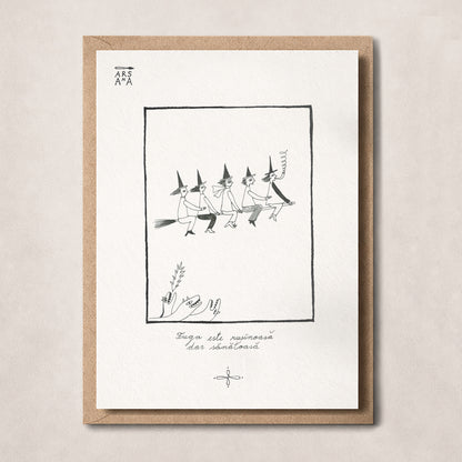 Fuga este rușinoasă, dar sănătoasă, Colecția Proverbe Românești Ilustrate