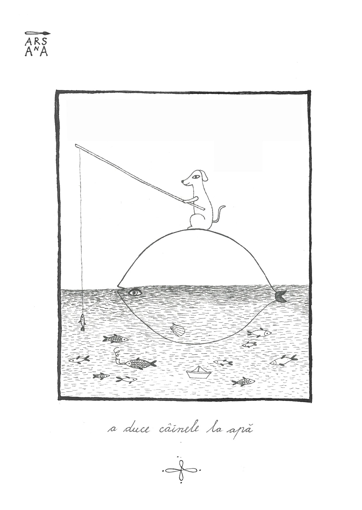 A duce câinele la apă, Colecția Proverbe Românești Ilustrate