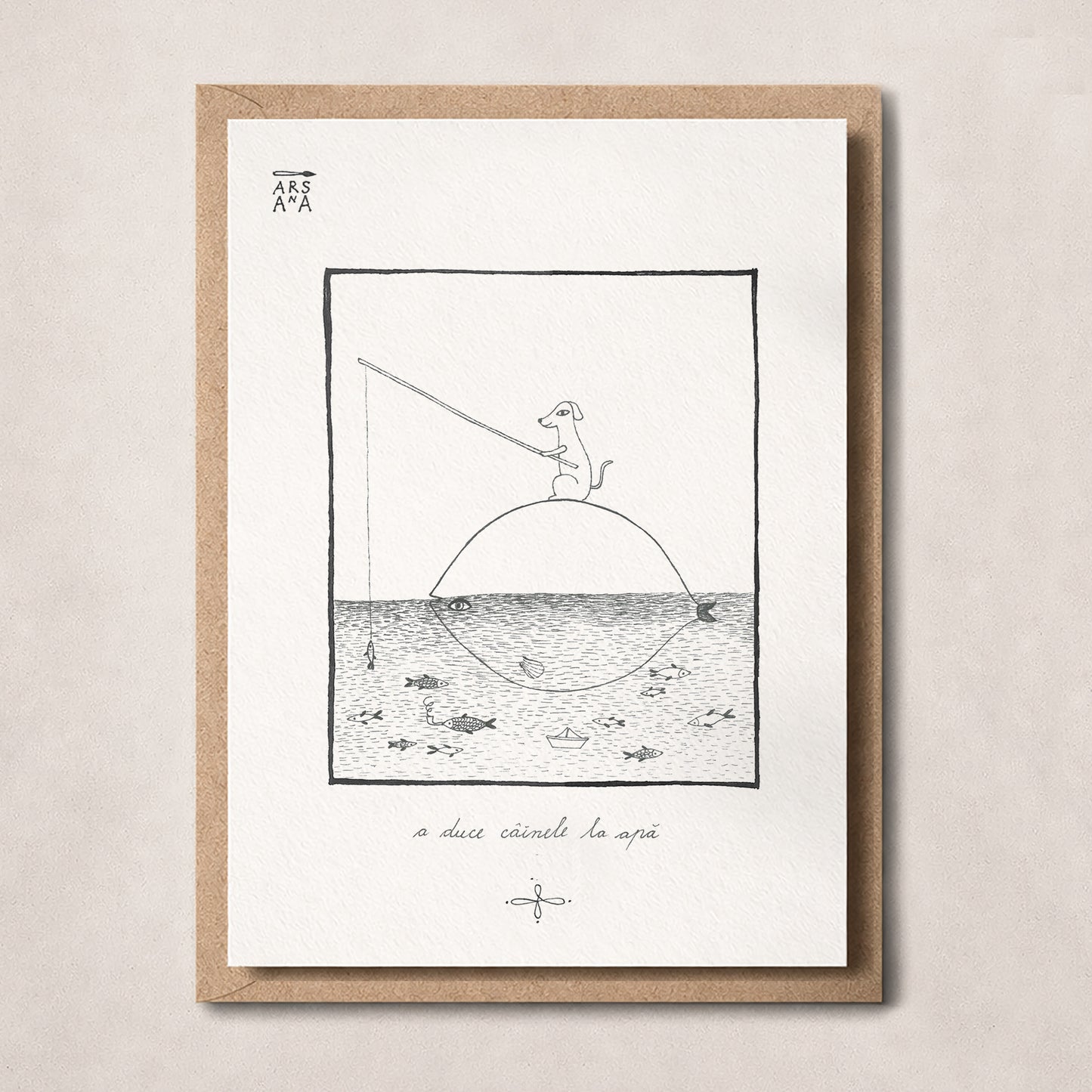 A duce câinele la apă, Colecția Proverbe Românești Ilustrate