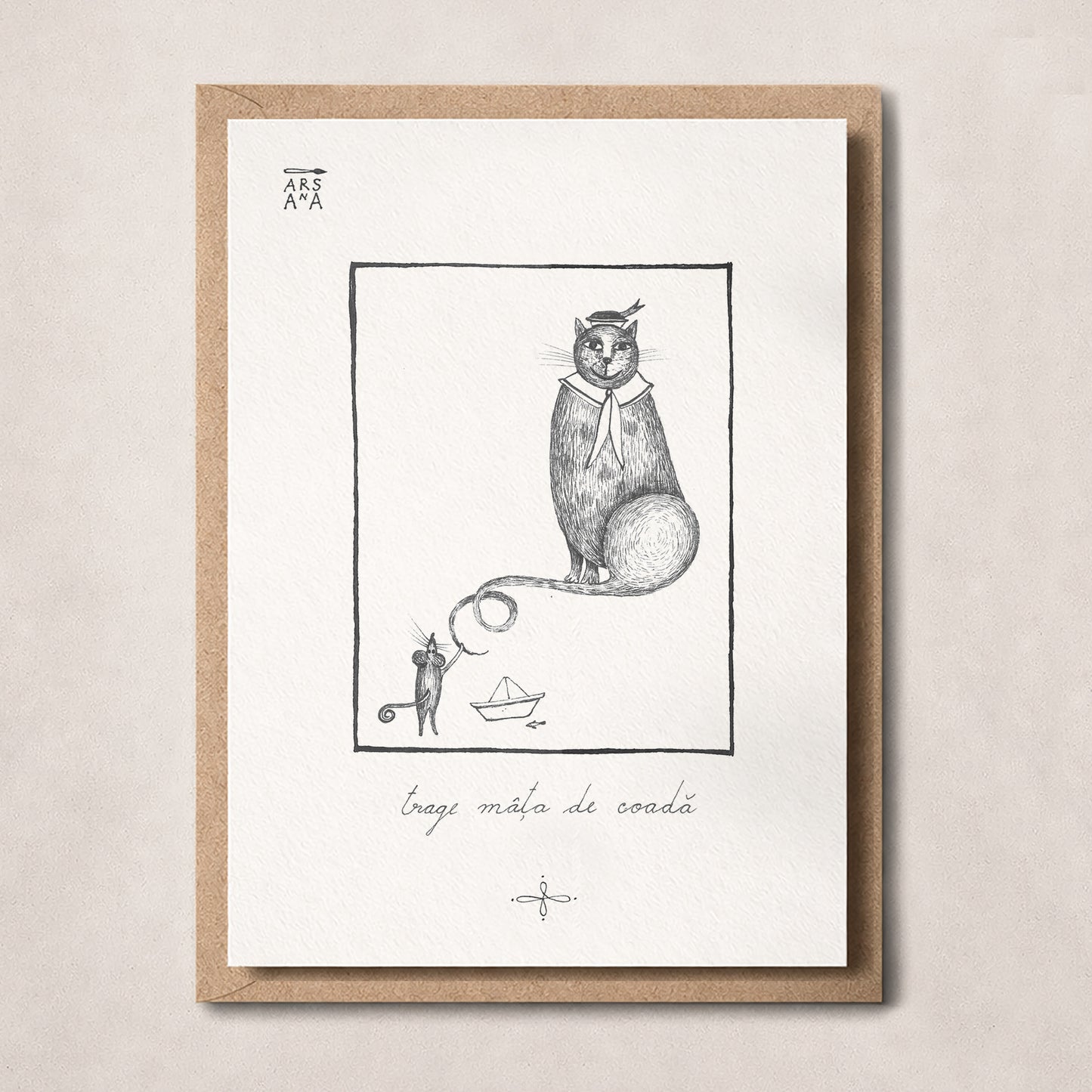 Trage mâța de coadă, Colecția Proverbe Românești Ilustrate