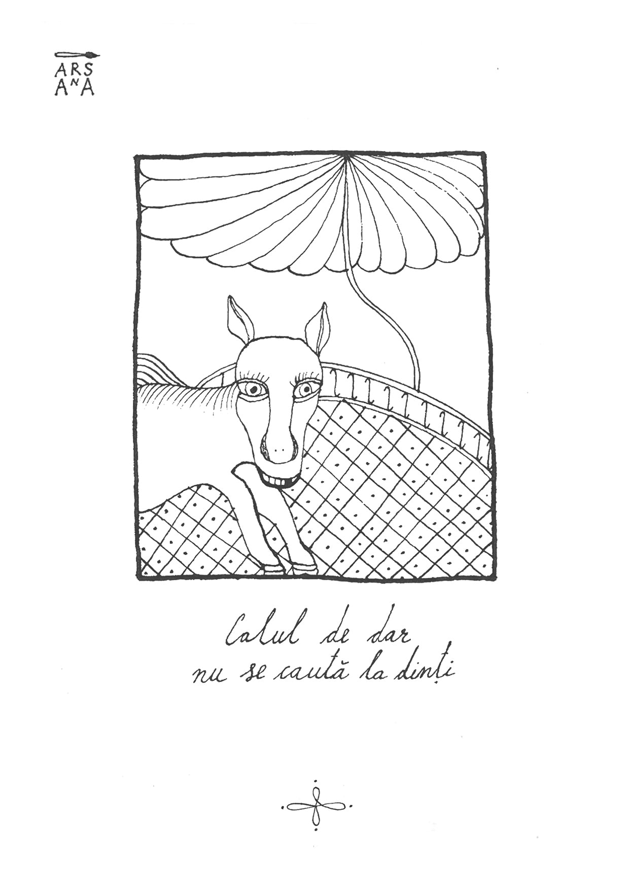 Calul de dar nu se caută la dinți, Colecția Proverbe Românești Ilustrate