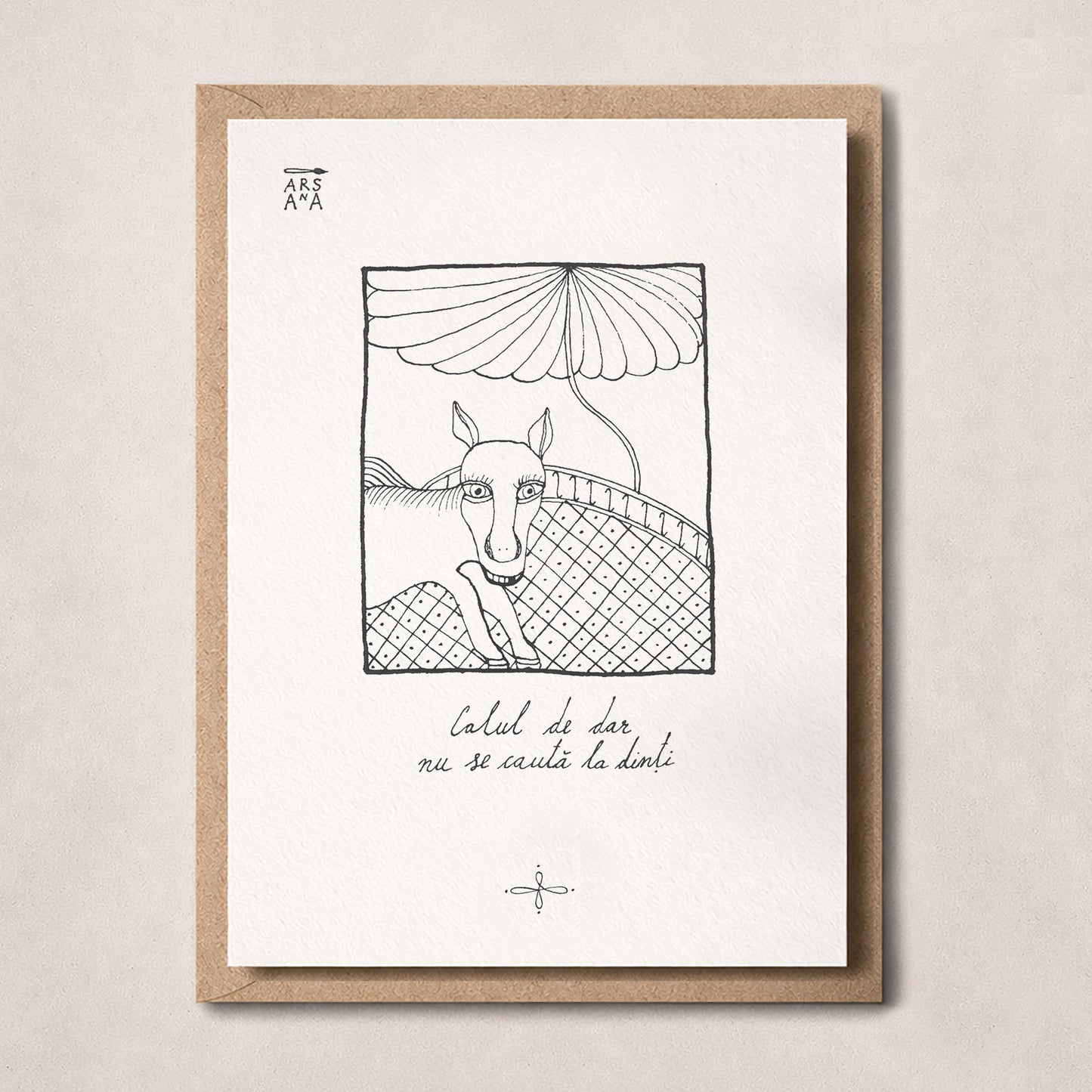 Calul de dar nu se caută la dinți, Colecția Proverbe Românești Ilustrate