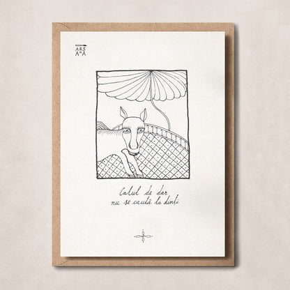 Calul de dar nu se caută la dinți, Colecția Proverbe Românești Ilustrate