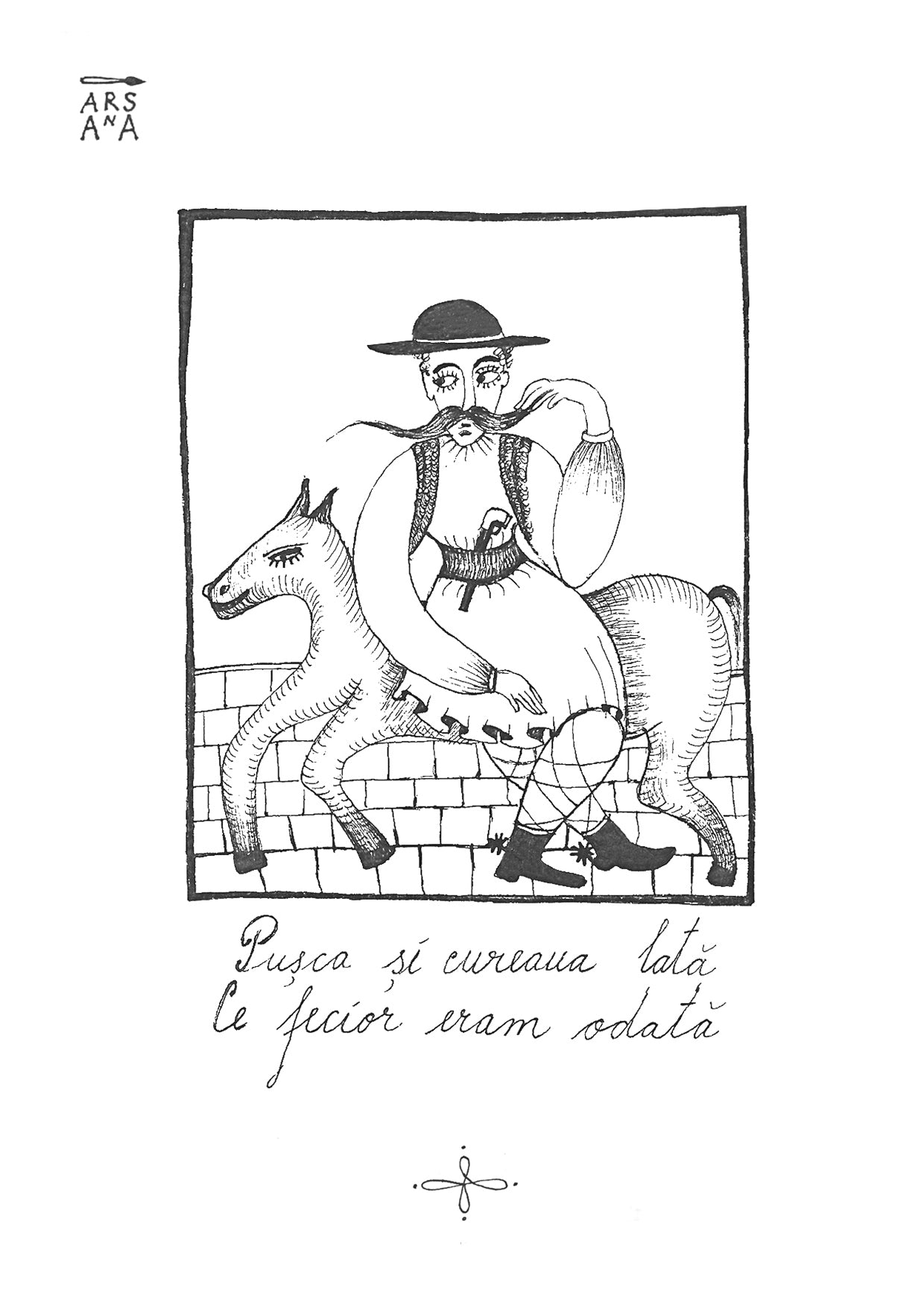 Pușca și cureaua lată, ce fecior eram odată, Colecția Proverbe Românești Ilustrate