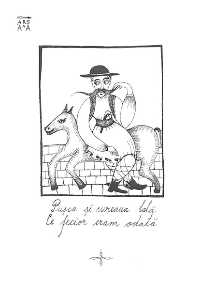 Pușca și cureaua lată, ce fecior eram odată, Colecția Proverbe Românești Ilustrate