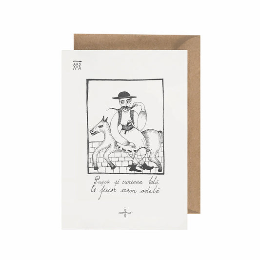 Pușca și cureaua lată, ce fecior eram odată, Colecția Proverbe Românești Ilustrate