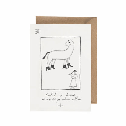 Calul și femeia să n-o dai pe mâna altuia, Colecția Proverbe Românești Ilustrate