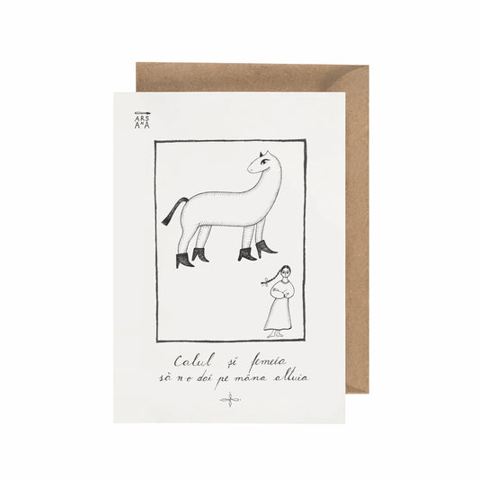 Calul și femeia să n-o dai pe mâna altuia, Colecția Proverbe Românești Ilustrate