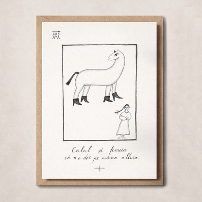 Calul și femeia să n-o dai pe mâna altuia, Colecția Proverbe Românești Ilustrate