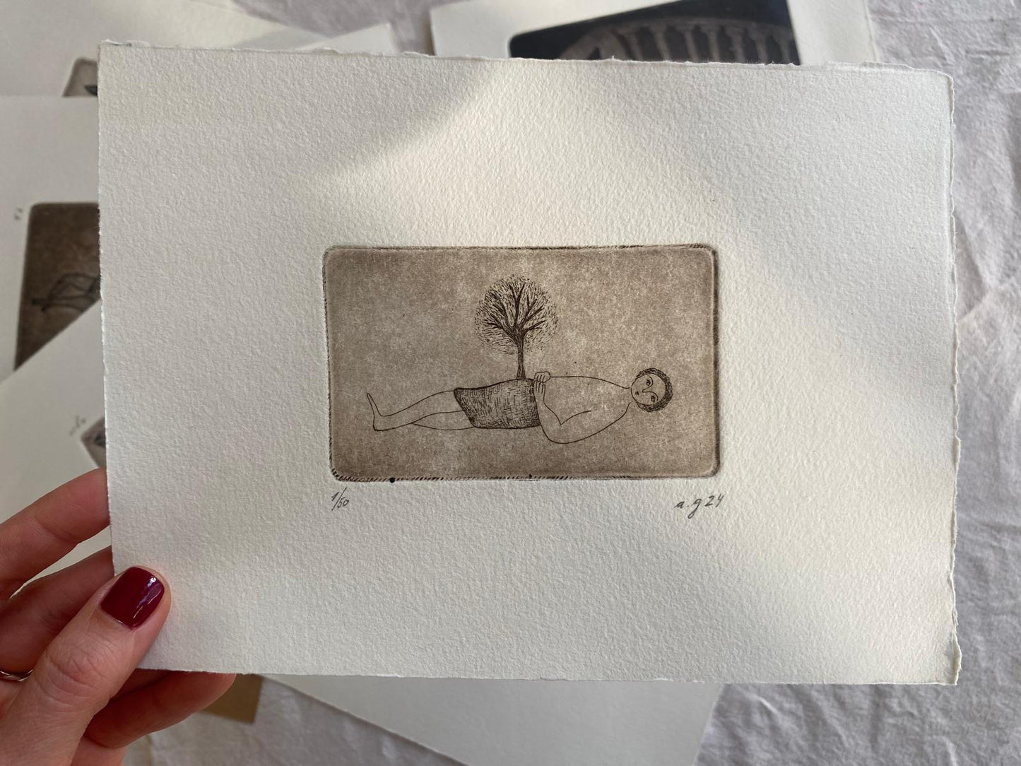 Man with the seed of a tree