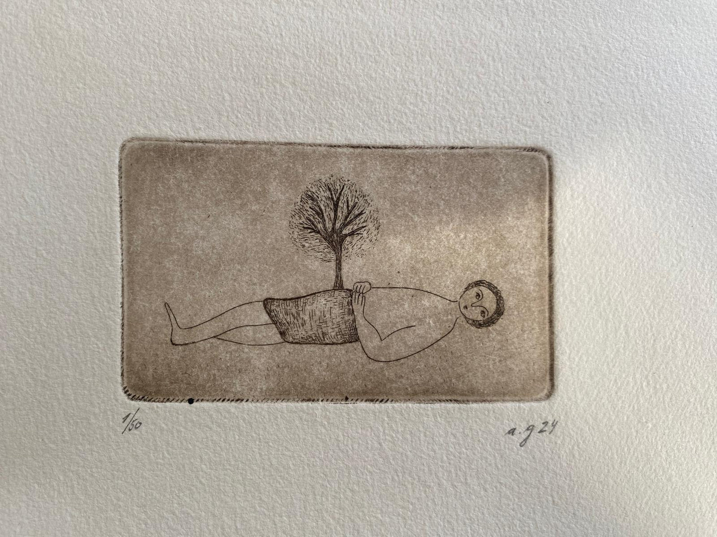 Man with the seed of a tree