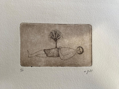 Man with the seed of a tree