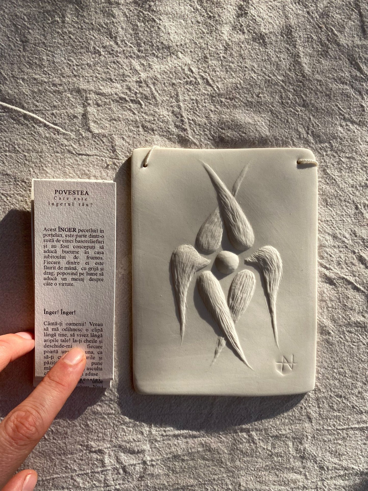 Ceramic Basorelief, Seraphim Collection