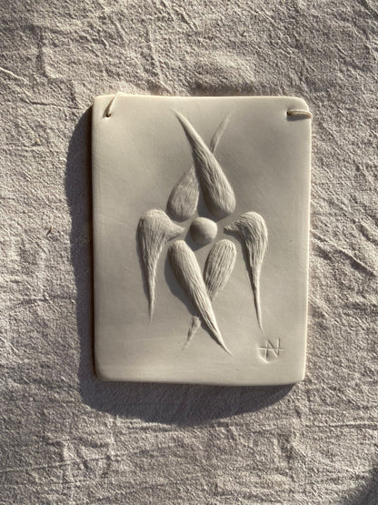 Ceramic Basorelief, Seraphim Collection