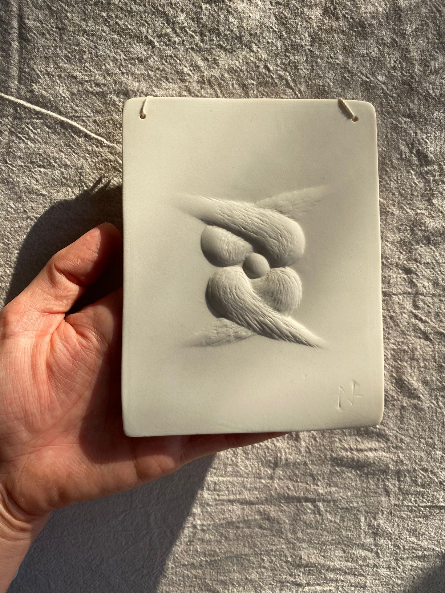 Ceramic Basorelief, Seraphim Collection