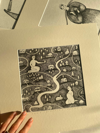 Art Print Omul sfințește locul