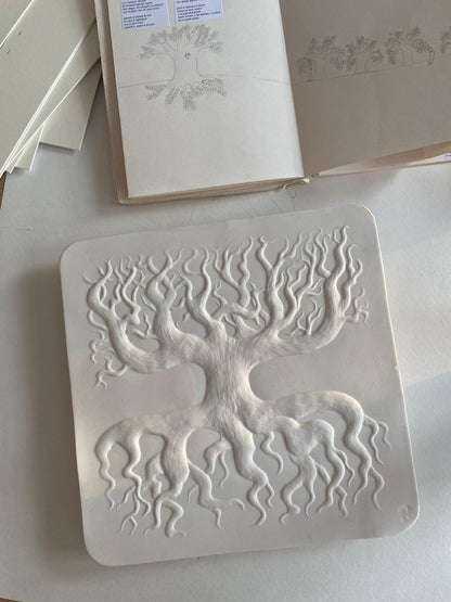 Ceramic Wall Basorelief The Tree of Life