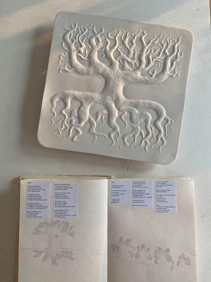 Ceramic Wall Basorelief The Tree of Life