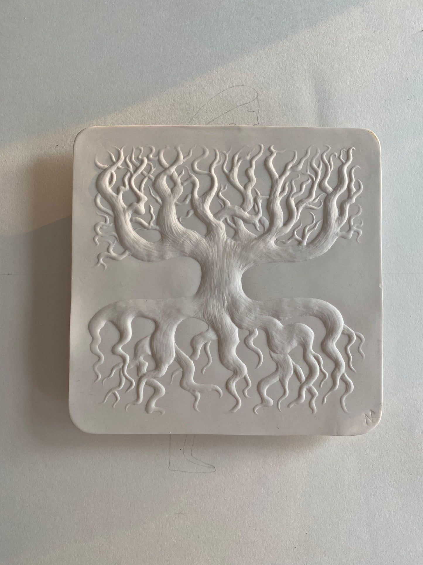 Ceramic Wall Basorelief The Tree of Life