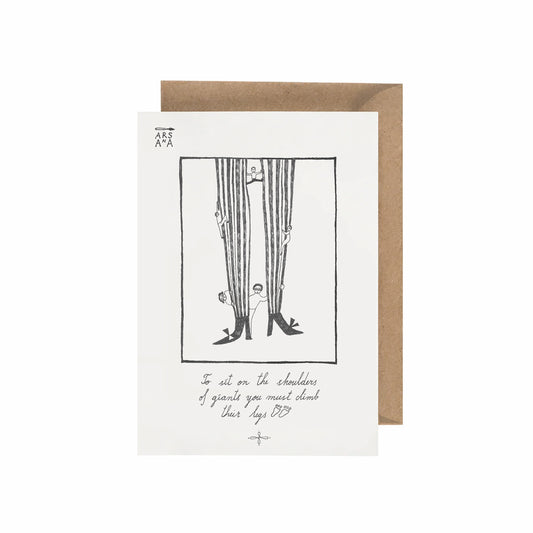 Encouragement & School enrolement Postcard, Giants, A6, with Envelope
