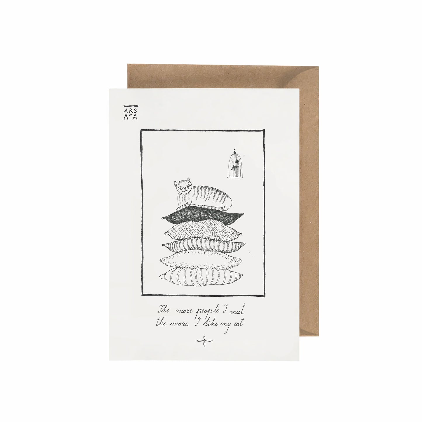 Cat Lover & Everyday Postcard, My Cat, A6, with Envelope