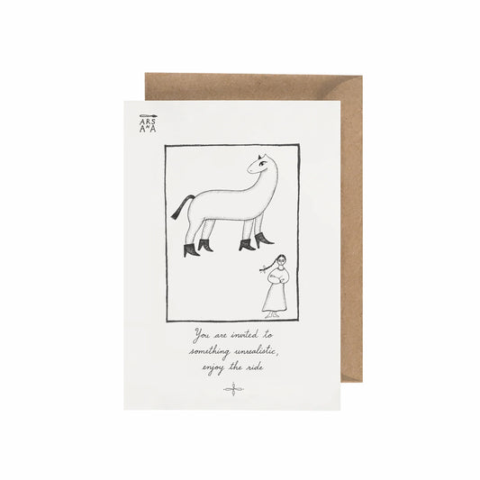 Party Invitation & Celebration Postcard, You’re Invited to Something unrealistic, A6, with Envelope