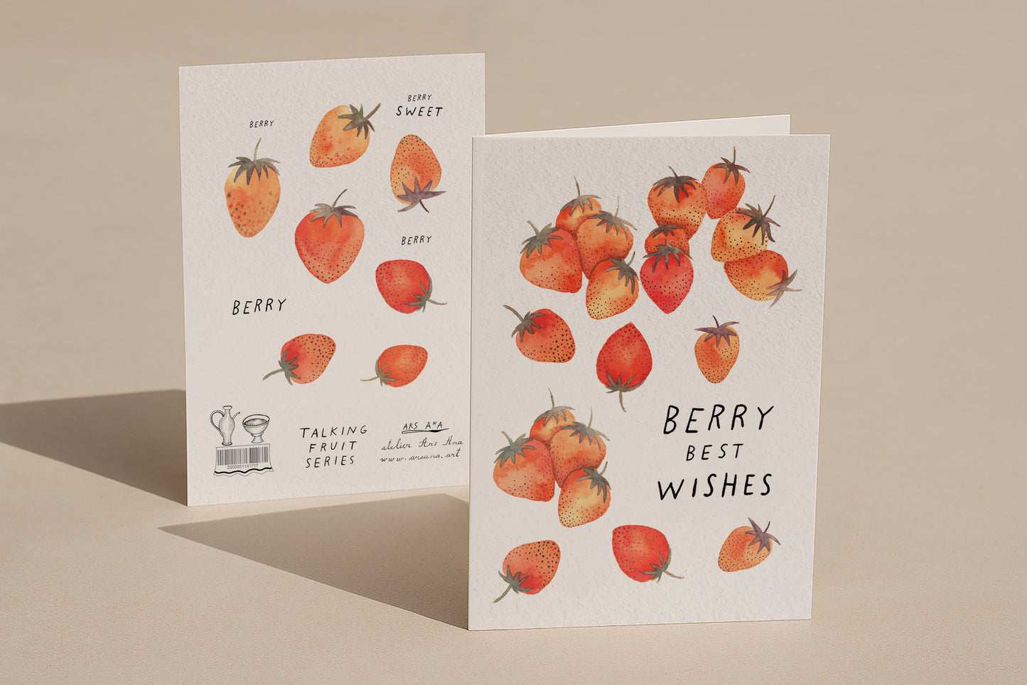 Berry Best Wishes, A6, with Envelope